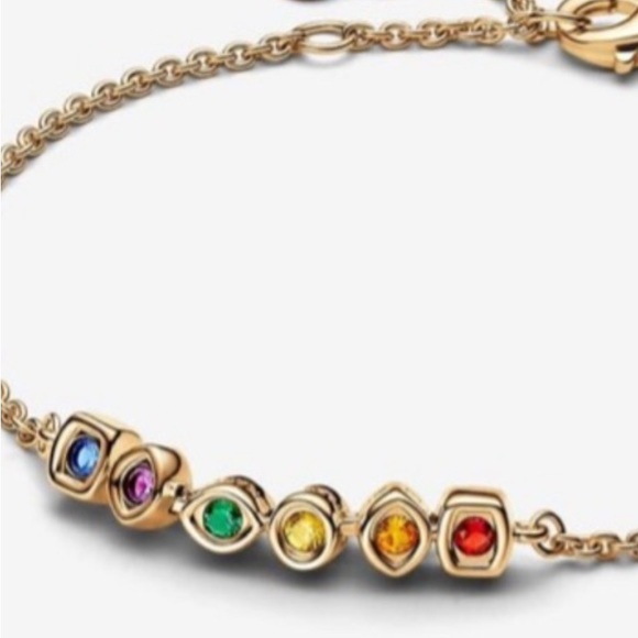Pandora x Marvel The Avengers Infinity Stones Chain Bracelet - Picture 4 of 7